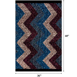 Stretch Velvet Sequin Zig Zag