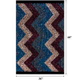 Cusco Stretch Velvet Sequin Polyester Fabric - Blue, Embroidered Sequins, 60" Cut Width, 46/47" Usable Width (1 Yard)
