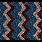 Stretch Velvet Sequin Zig Zag