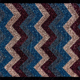 Cusco Stretch Velvet Sequin Polyester Velvet Spandex Fabric - Embroidered Sequins, Blue, 60" Cut Width, 46/47" Usable Width (1 Yard)