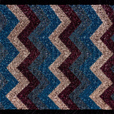 Cusco Stretch Velvet Sequin Polyester Fabric - Blue, Embroidered Sequins, 60" Cut Width, 46/47" Usable Width (1 Yard)