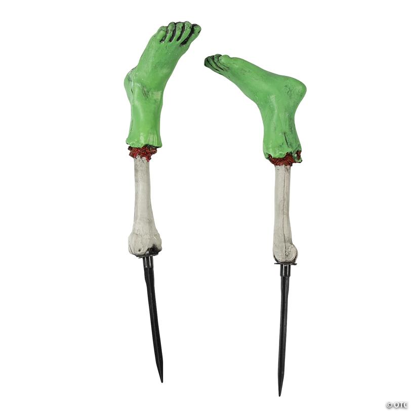 Zombie Feet Yard Stakes Halloween Decorations - 2 Pc.