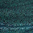 Zsa Spa Polyester Spandex Sequin Fabric - Holographic Embroidered Sequins, 50" Width (1 Yard)