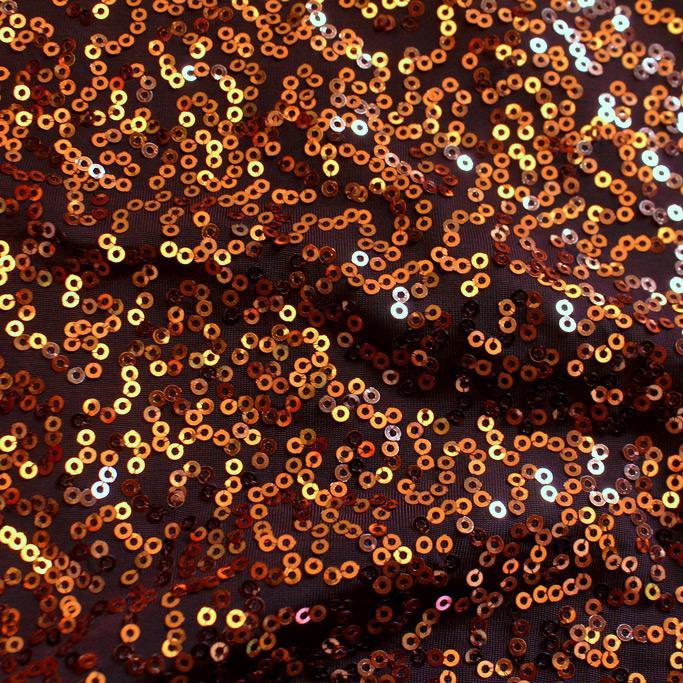 Zsa Zsa Polyester Spandex Sequin Fabric - Embroidered Sequins, 50" Width, 304 GSM (1 Yard)
