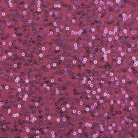 Zsa Zsa Polyester Spandex Sequin Fabric - Embroidered Sequins, 50" Width, 304 GSM (1 Yard)