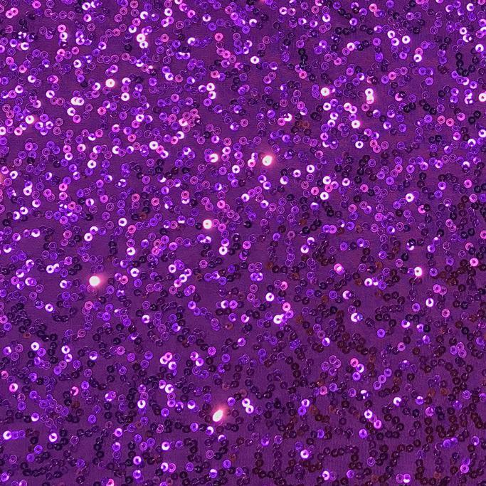 Zsa Zsa Polyester Spandex Sequin Fabric - Embroidered Sequins, 50" Width, 304 GSM (1 Yard)