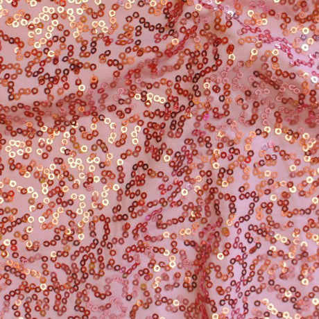 Zsa Zsa Polyester Spandex Sequin Fabric - Embroidered Sequins, 50" Width, 304 GSM (1 Yard)