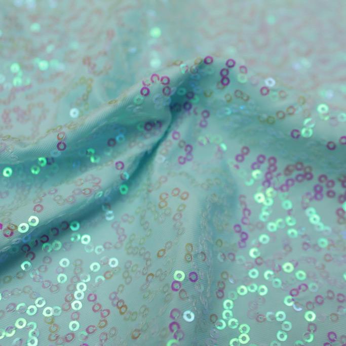 Pearlescent Sequin Spandex Fabric