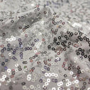 Zsa Zsa Polyester Spandex Sequin Fabric - Embroidered Sequins, 50" Width, 2-Way Stretch (1 Yard)