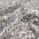Zsa Zsa Polyester Spandex Sequin Fabric - Embroidered Sequins, 50" Width, 2-Way Stretch (1 Yard)
