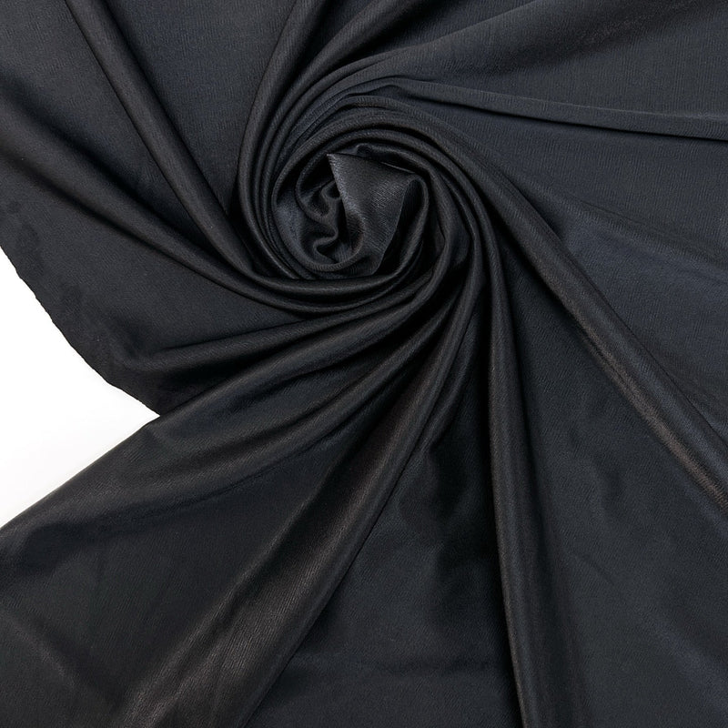 Black Viscose Knitted Fabric