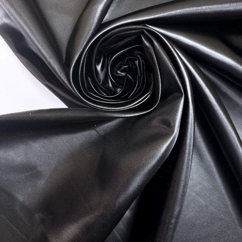 Polyamide Sateen Black