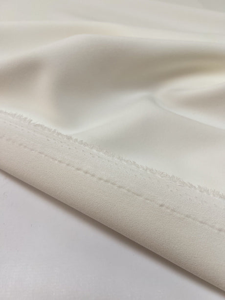 White Crepe Acetate Fused Fabric