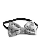 Silver Bow Tie with Flashing Lights