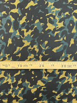 Wool Blend Woven Abstract Beige-Blue
