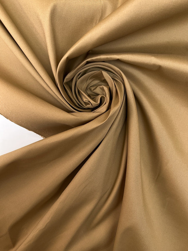 Cotton Poplin Stretch Brown Shade