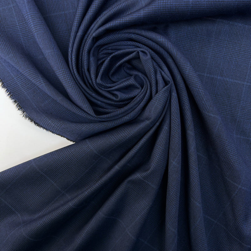 Polyamide Blend Striped Checked Fabric