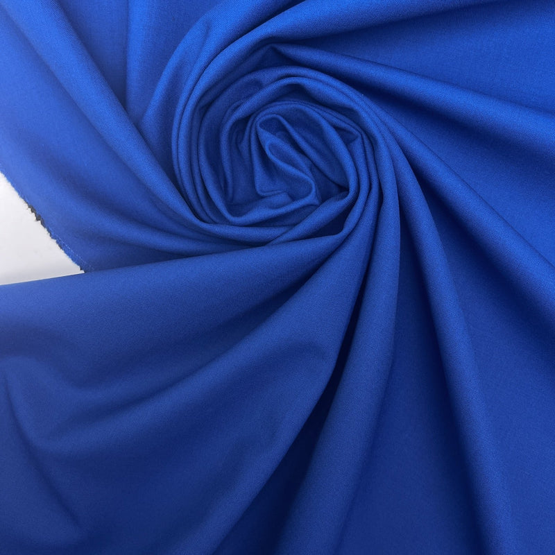 Blue Wool Blend Fabric