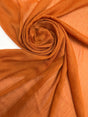 Orange Lurex Polyamide Chiffon