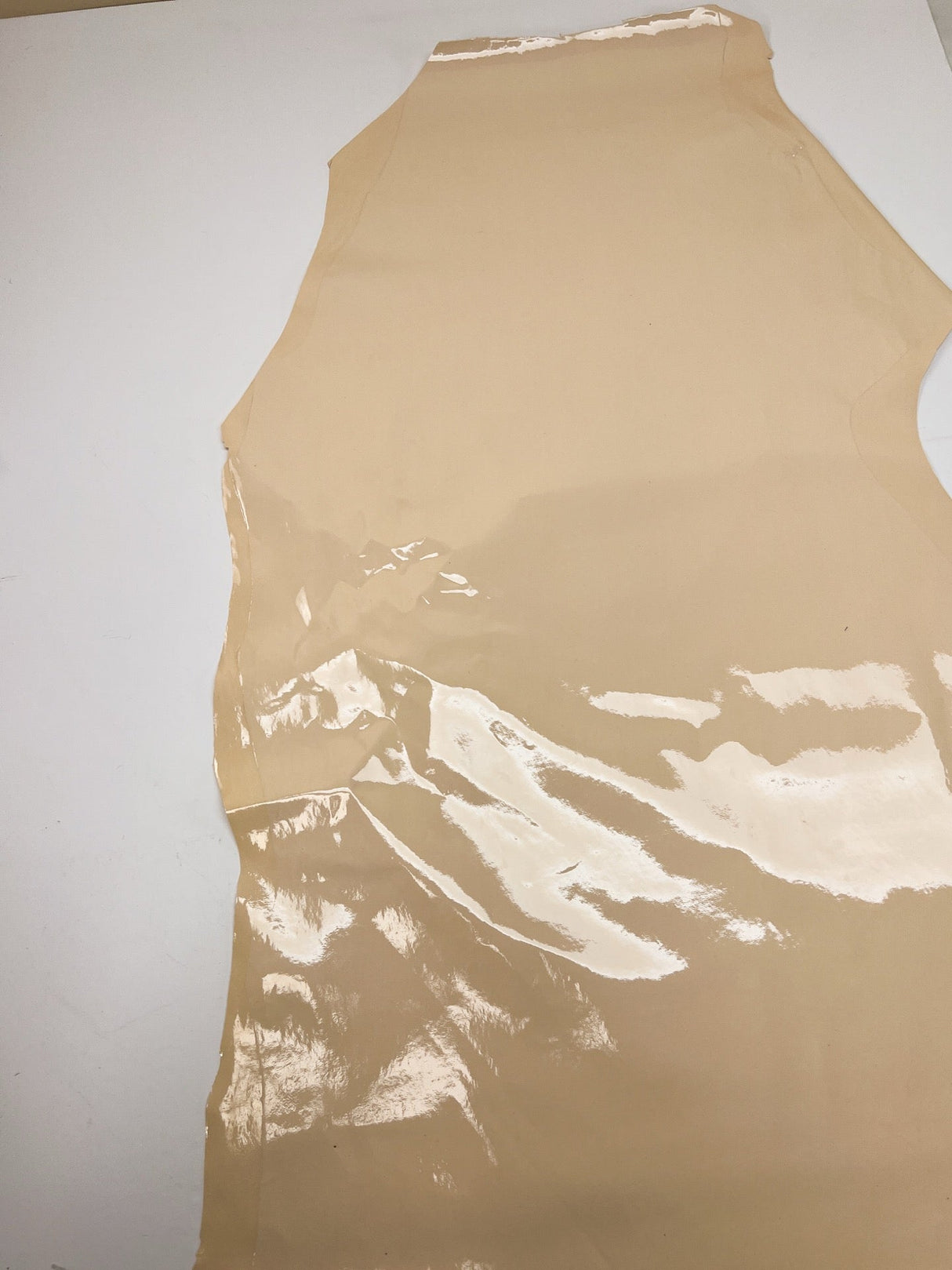 Beige Leather Fabric
