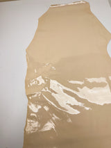 Beige Leather Fabric