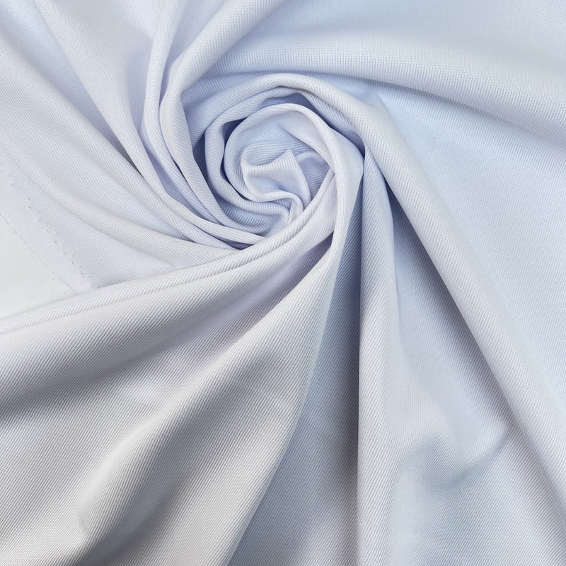 Polyamide Elastane Rib Knit White Blue