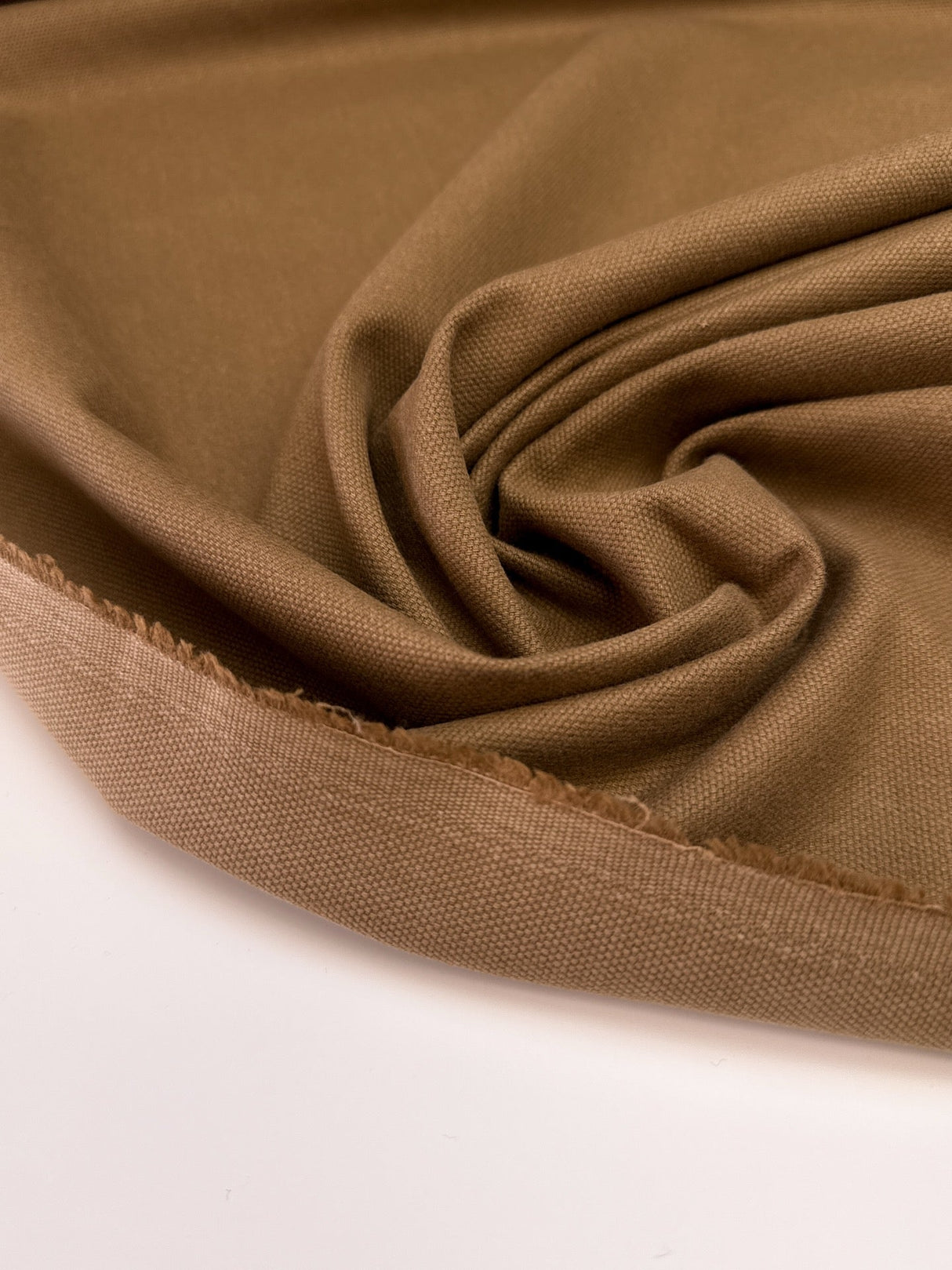 Cotton Basket Weave Fabric Brown
