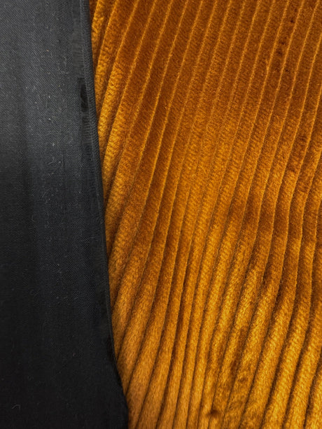 Cotton Corduroy Brown Ribbed