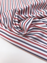 Cotton Poplin Striped Fabric