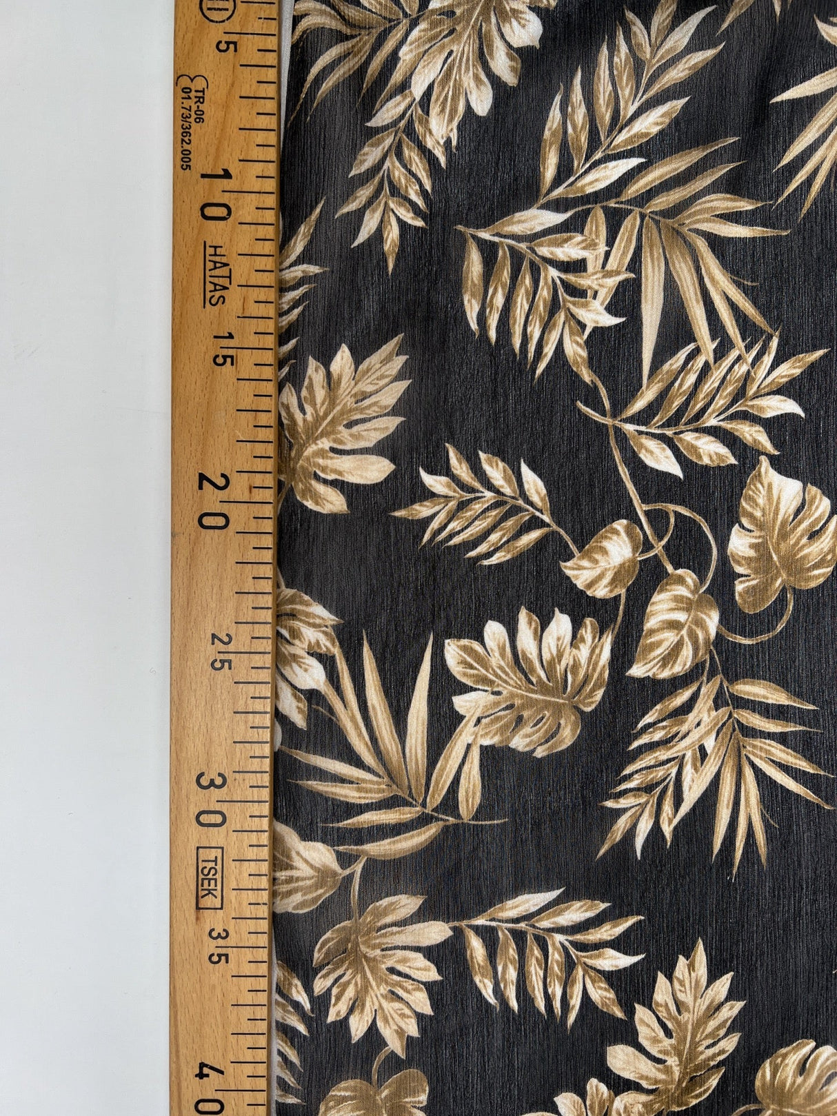 Viscose Chiffon Printed Black Brown