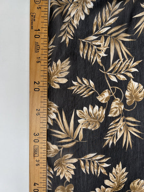 Viscose Chiffon Printed Black Brown