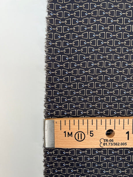 Polyamide Elastane Knit Geometric Brown Beige