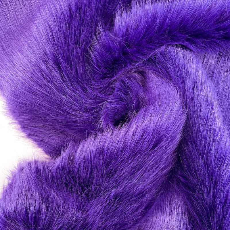 Acrylic Faux Fur Fabric Purple