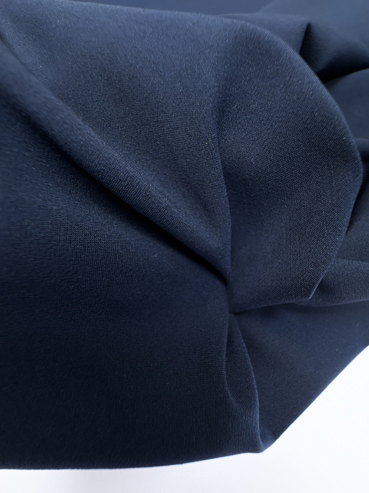 Blue Wool Elastane Gabardine
