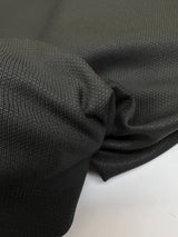 Wool Jacquard Black Fabric