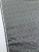 Viscose Jacquard Gray Pink Fabric