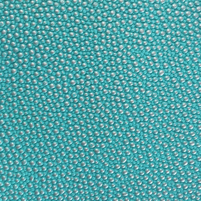 Tiffany Green Silver Grain Reptile Embossed Vinyl Fabric,