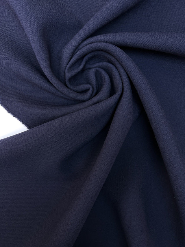 Wool Polyamid Double Weave Blue-Purple Stretch Fabric