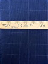 Polyamide Elastane Checked Fabric Blue Black
