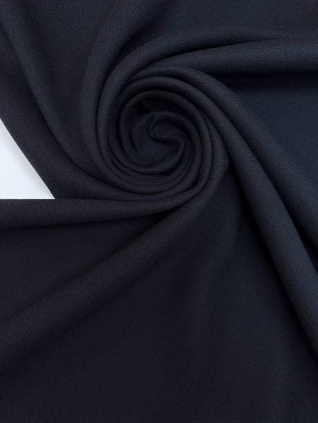 Cotton Viscose Polyamid Crepe Blue
