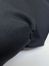 Wool Twill Suit Fabric Black Blue