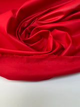 Italian Red Polyester Satin