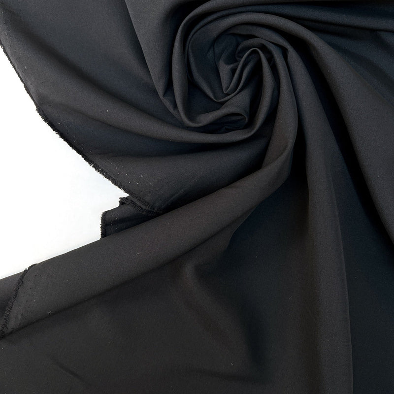 Black Polyester Satin Fabric