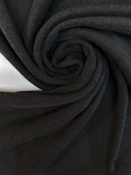 Wool Tweed Melange Gray Black