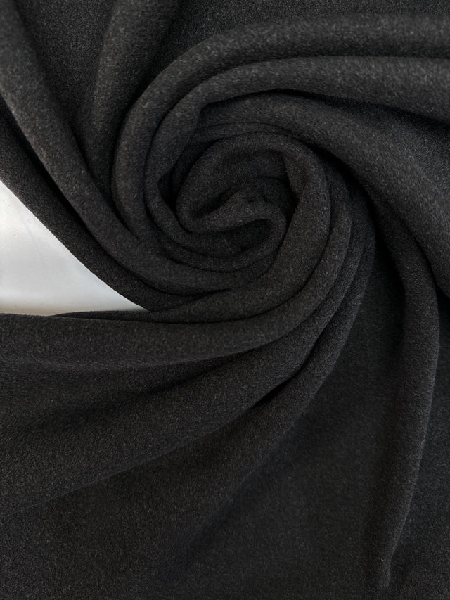 Wool Tweed Melange Gray Black