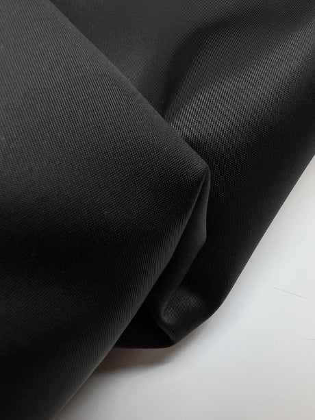 Black Water-Repellent Polyester Fabric