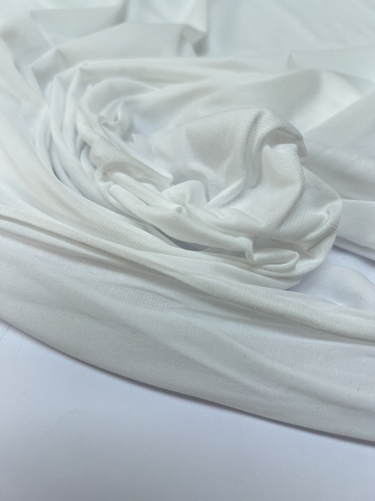 Polyamide Elastane Knitted Lining White