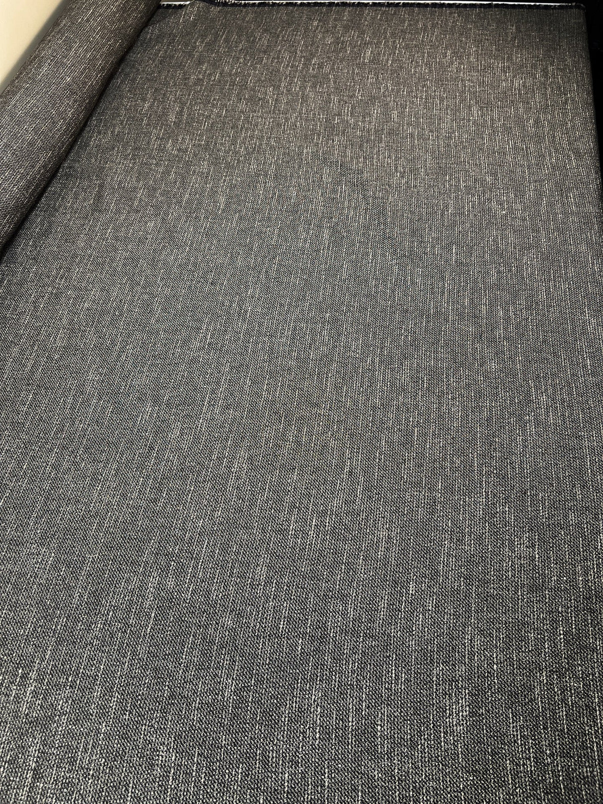 Wool Cotton Tweed Melange Beige-Black