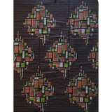 Kumasi Skyline 100 Percent Cotton Fabric - Brown, Green, Beige African Print, 45-47" Width (Per Yard)