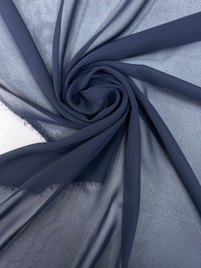Polyamide Crepe Fabric Blue